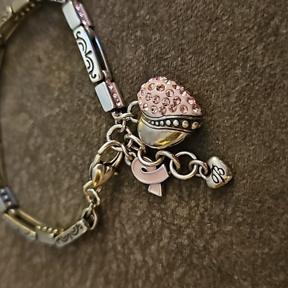 BRIGHTON Silver Plated Power of the Pink Breast Cancer Awareness Bracelet - Picture 3 of 10